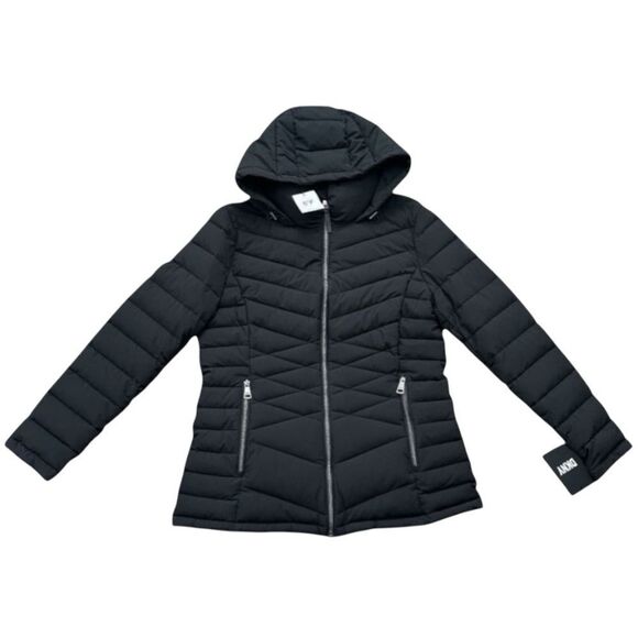 DKNY Black Puffer Jacket Women’s Size Large Black 5° Warmth DL3MPL87 - Picture 1 of 9